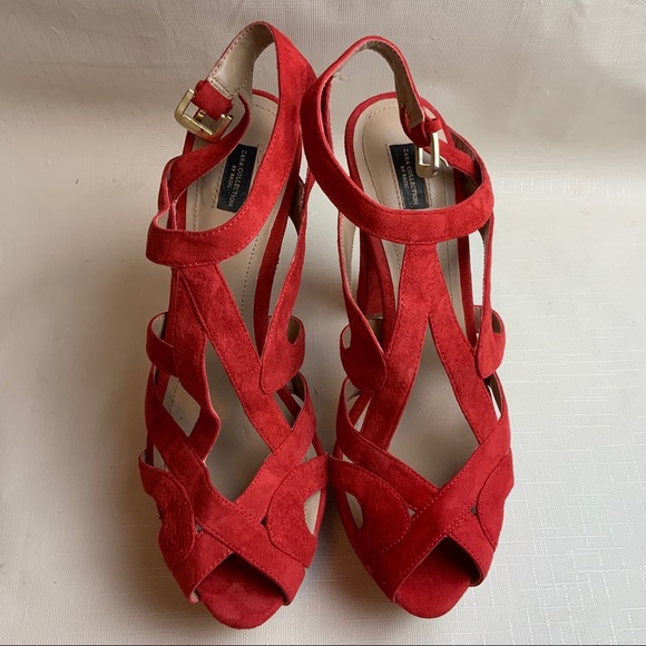 Zara Platform Sandals Size 9 - Picture 2 of 7